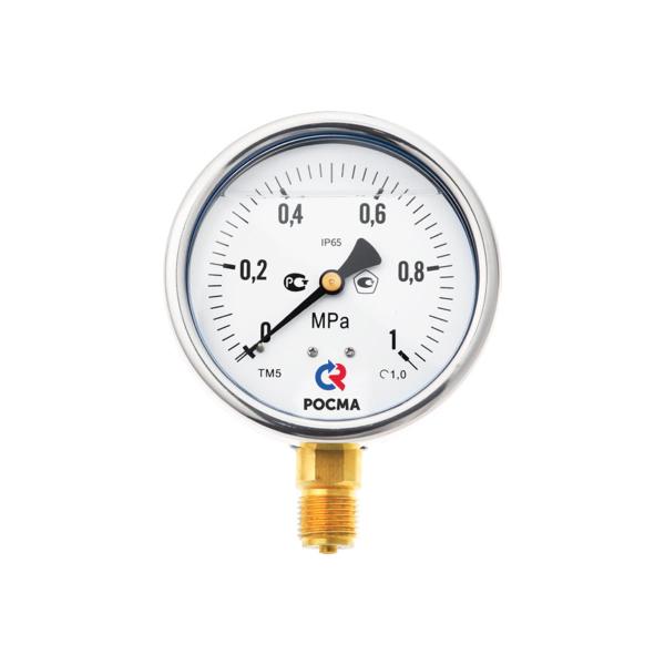 vibration-resistant-pressure-gauge-rosma-tm-520r.00-0-1.6mpa-dk100-g12-class-accuracy-1.0-d070-03800-1