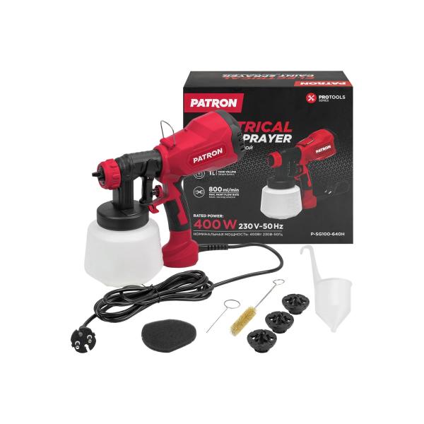 spray-gun-hand-held-electric-patron-230v-400w-capacity-tank-1l-max-consumption-paint-800mlmin-p-sg100-640h65061-1