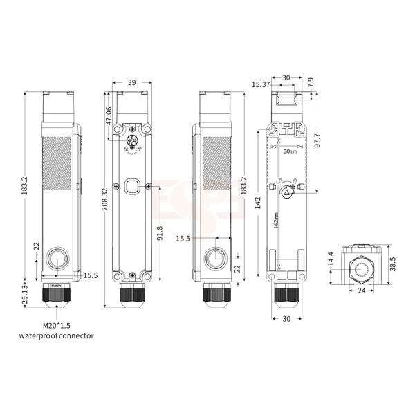 lock-security-espe-housing-polyamide-66-mechanical-lock-electric-unlock-24v-1nc1no1nc1no-head-plastic-to-entry-m20-unlocked-at-the-back-available-08-00050648-slm13-apm-b-2