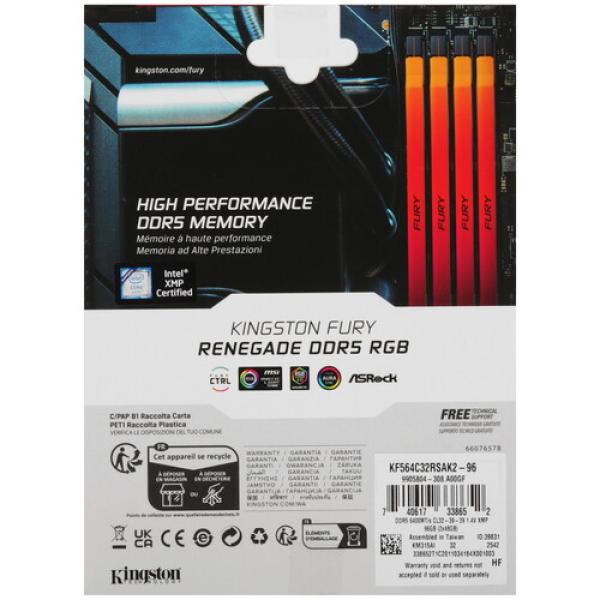 ram-kingston-fury-renegade-silver-rgb-kf-564-c-32-rsak-2-96-96gb-4