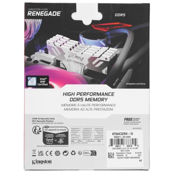 ram-kingston-fury-renegade-white-kf-564-c-32-rw-16-16gb-4