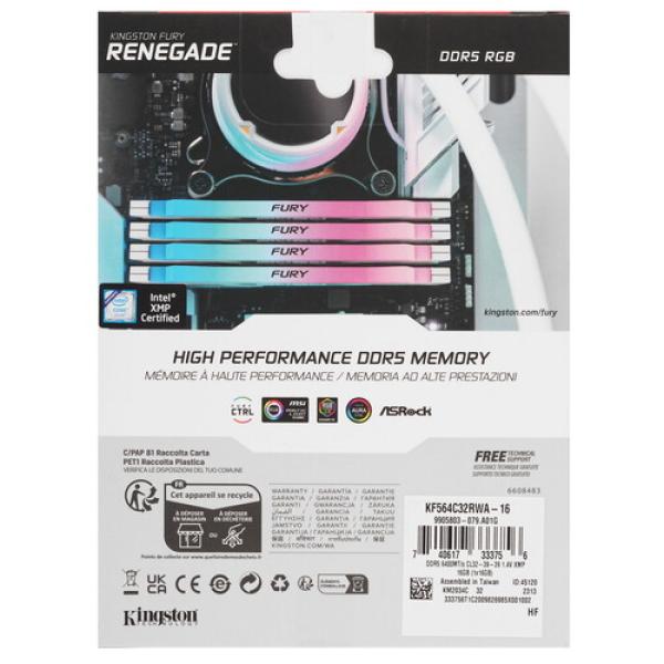ram-kingston-fury-renegade-white-rgb-kf-564-c-32-rwa-16-16gb-5