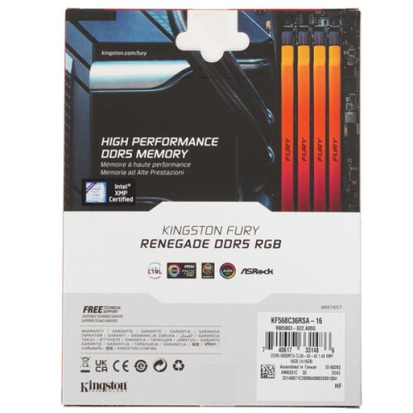ram-kingston-fury-renegade-silver-rgb-kf-568-c-36-rsa-16-16gb-4