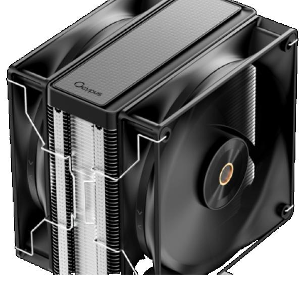 cooler-for-processor-ocypus-delta-40-elite-dual-fan-delta-40-bk-2-nnwn-00-x-gl-black-1