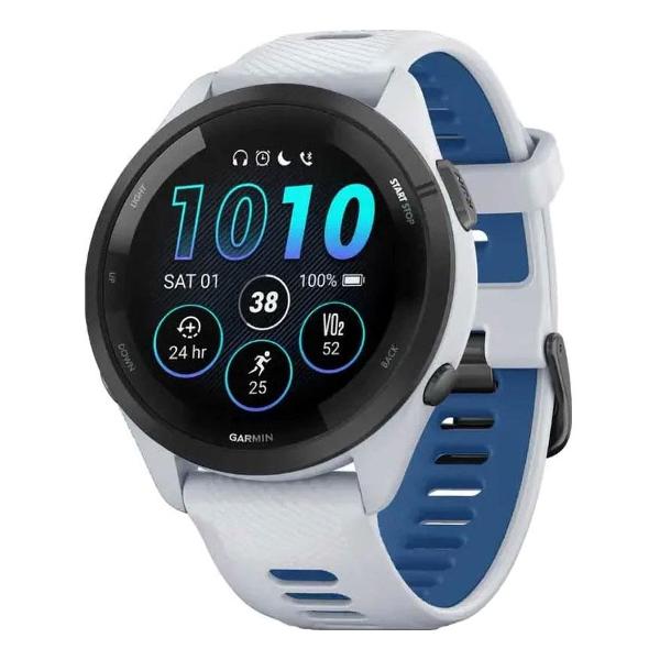 garmin-forerunner-265-music-white-blue