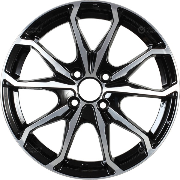 wheel-disk-kik-brent-6-xr-16-4-x-100-et-45-dia-671-black-glossy-polished-elements-face-surfaces-2