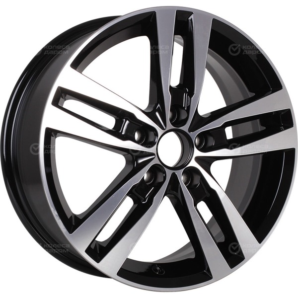 wheel-disk-kik-rassvet-65-xr-16-5-x-1143-et-45-dia-671-black-glossy-polished-elements-face-surfaces-1