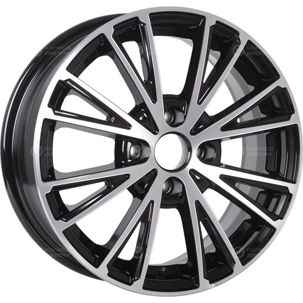 wheel-disk-kik-meandr-6-xr-16-4-x-100-et-40-dia-671-black-glossy-polished-elements-face-surfaces-1