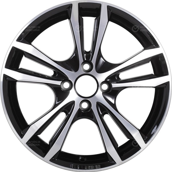 wheel-disk-kik-samara-6-xr-16-5-x-100-et-40-dia-671-black-glossy-polished-elements-face-surfaces-2