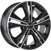 wheel-disk-skad-kl-295-6-xr-16-5-x-1143-et-43-dia-671-black-glossy-polished-face-surface
