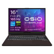 Ноутбук игровой OSiO CyberLine C160i-002/i5-12600H/RTX4050 6Gb/16/512