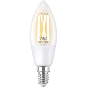 Умная лампочка WiZ Wi-Fi BLE 40W C35 E14 Clear (929003017601)