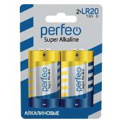 Батарейка алкалиновая (щелочная) Perfeo LR20 Super Alkaline 2BL