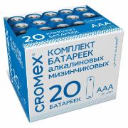 Батарейка алкалиновая (щелочная) CROMEX ААА LR03 20шт Alkaline