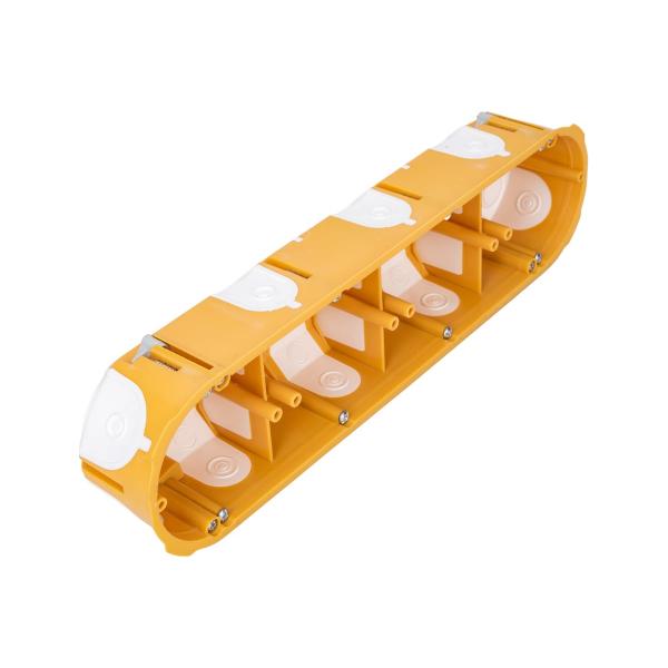 kopos-germetichnaya-chetyrehmestnaya-kpl-64-50-electro-68x280h50-pustotelyh-gipsokartonnyh-i-derevyannyh-sten-ip30-kpl-64-50-4ld-na-2