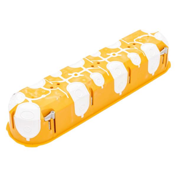 kopos-germetichnaya-chetyrehmestnaya-kpl-64-50-electro-68x280h50-pustotelyh-gipsokartonnyh-i-derevyannyh-sten-ip30-kpl-64-50-4ld-na-5