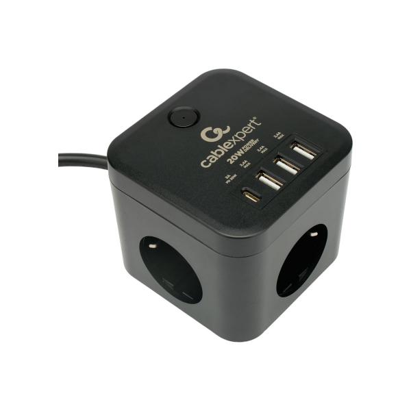 cablexpert-cube-3r-10a-1xtype-c-pd-3xusb-1-5m-ur-zaschity-4-blackyj-korob-cube-3-cu3-b-1-5