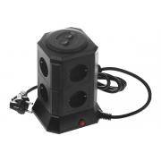 qumo-power-tower-pro-8sp4u-p-0002-8-rozetok-2200-vt-10a-2m-3-mm-chistaya-med-pozharobezopasnyj-plastik-evrovilka-4-usb-porta-4-5a-summarno-30557