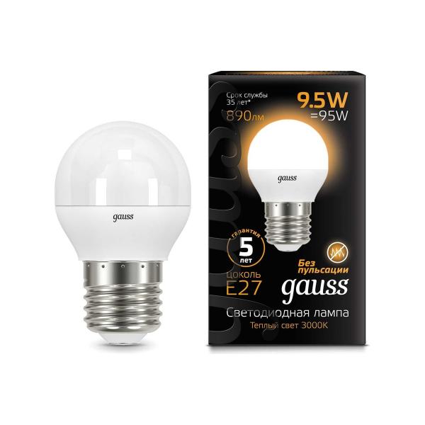 gauss-shar-e27-9-5w-890lm-3000k-105102110