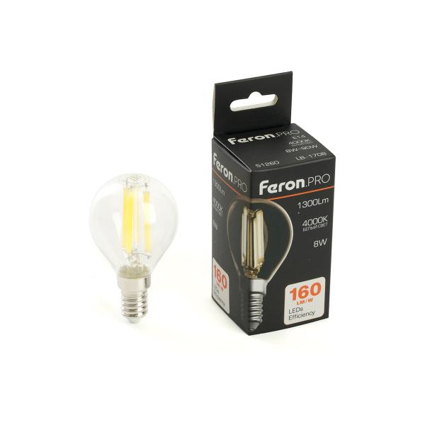 feron-pro-lb-1708-sharik-e14-8w-175-265v-4000k-51260