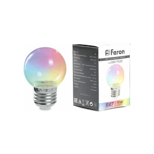 feron-lb-371-g60-shar-3w-230v-e27-rgb-ugol-rasseivaniya-220-38133