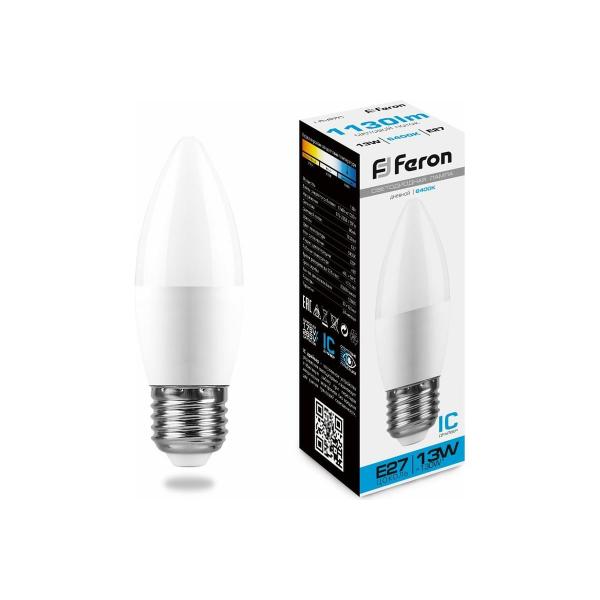feron-lb-970-13w-230v-e27-6400k-svecha-38112