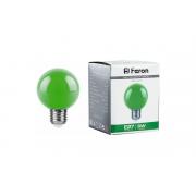 feron-3w-230v-e27-zelenyj-lb-371-25907