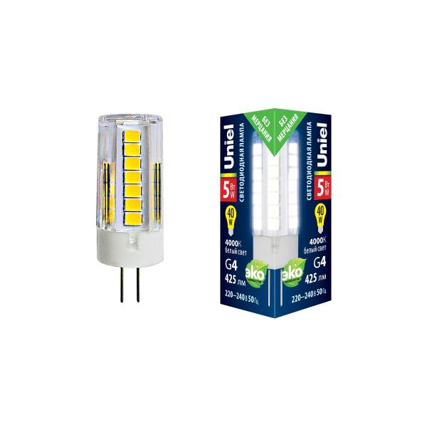uniel-jc-220-5w-4000k-g4-cl-glz09tr-prozrachnaya-ul-00006745