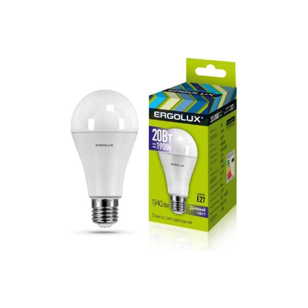 ergolux-a65-20w-e27-6k-lon-20vt-e27-6500k-172-265v-13184