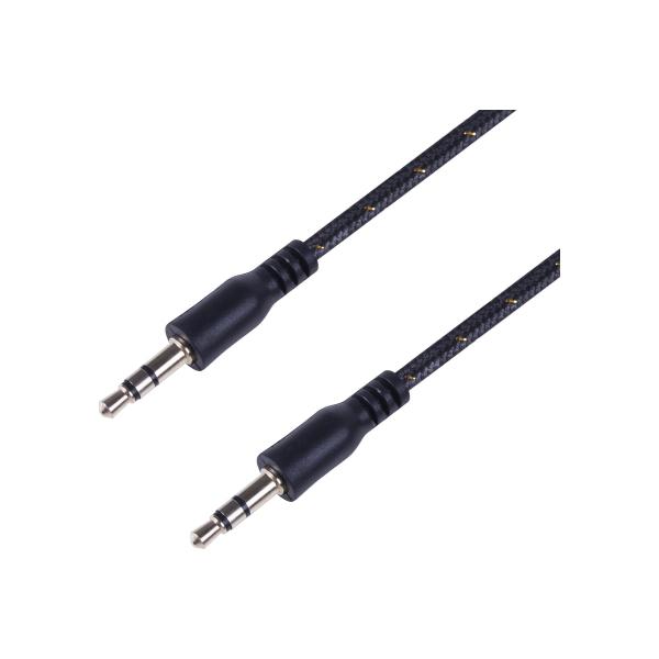 aux-audio-3-5-mm-rexant-v-tkanevoj-opletke-1-m-blackyj-18-4071
