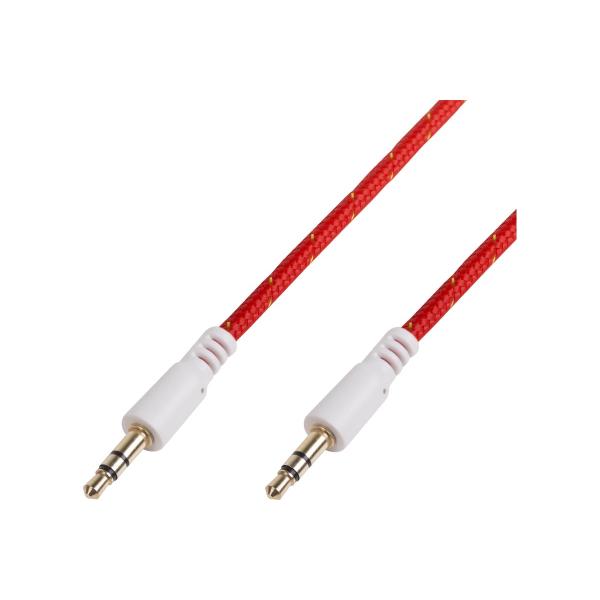 aux-audio-3-5-mm-rexant-v-tkanevoj-opletke-1-m-krasnyj-18-4076