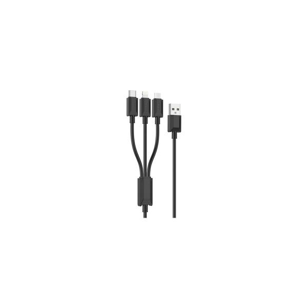 hoco-x74-lightning-8-pin-microusb-type-c-3v1-1m-tpe-blackyj-0l-00055132