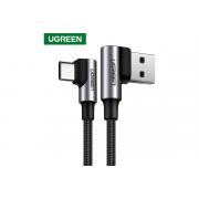 ugreen-usb-c-male-usb-2-0-a-male-3a-zaryadki-i-peredachi-dannyh-uglovoj-90-1m-tsvet-blackyj-20856