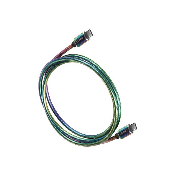 qumo-type-s-type-c-usb-3-0-1-2m-5-20v-5a-60-vt-opletka-metallicheskaya-pruzhinka-konnektor-metall-rainbow-30570