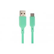 qumo-usb-a-na-type-c-silikonovyj-1m-3a-18w-zelenyj-32963