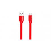 more-choice-usb-2-1a-micro-ploskij-usb-k20mr-nejlon-1m