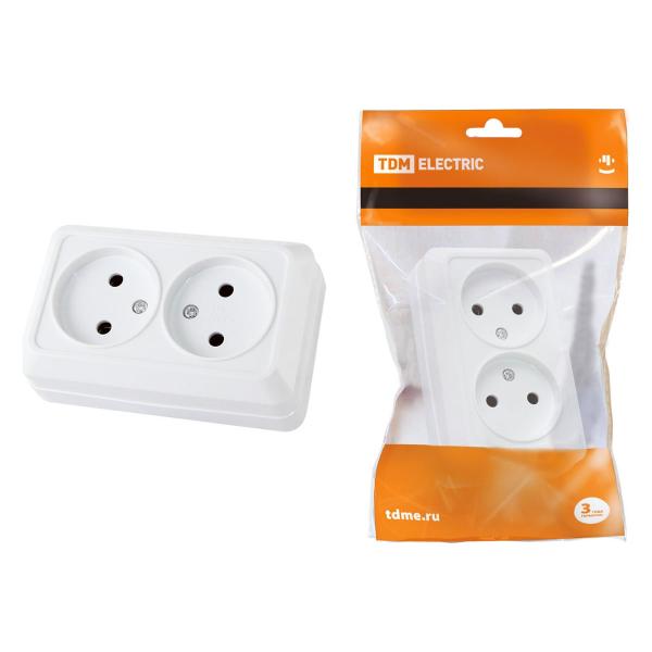 tdm-dvojnaya-2p-otkrytoj-ustanovki-ip20-10a-250v-keramika-belaya-ladoga-sq1801-0112