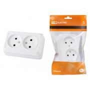 tdm-dvojnaya-2p-otkrytoj-ustanovki-ip20-10a-250v-keramika-belaya-ladoga-sq1801-0112