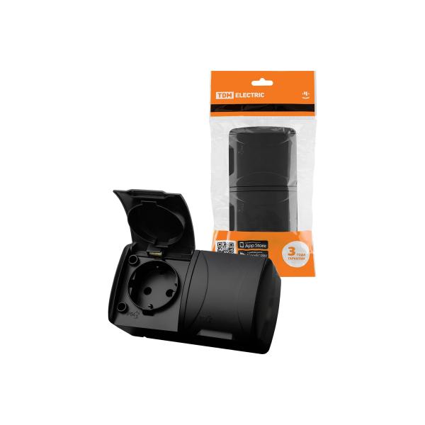 tdm-dvojnaya-2p-3-otkrytoj-ustanovki-ip54-16a-s-kryshkoj-grafit-seliger-sq1818-0314