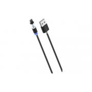 more-choice-smart-usb-2-4a-lightning-8-pin-magnetic-nejlon-1m-k61sib