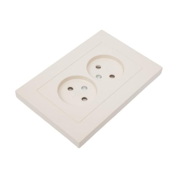 universal-seriya-afina-bez-zazemleniya-skrytoj-ustanovki-16a-220v-slonovaya-kost-ivory-evroslot-a0102-i