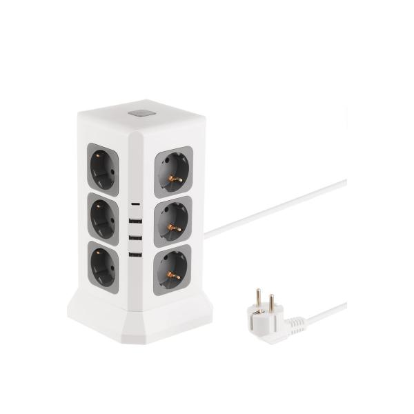 idealim-belaya-tower-12r-3usb-1typec-2m-white