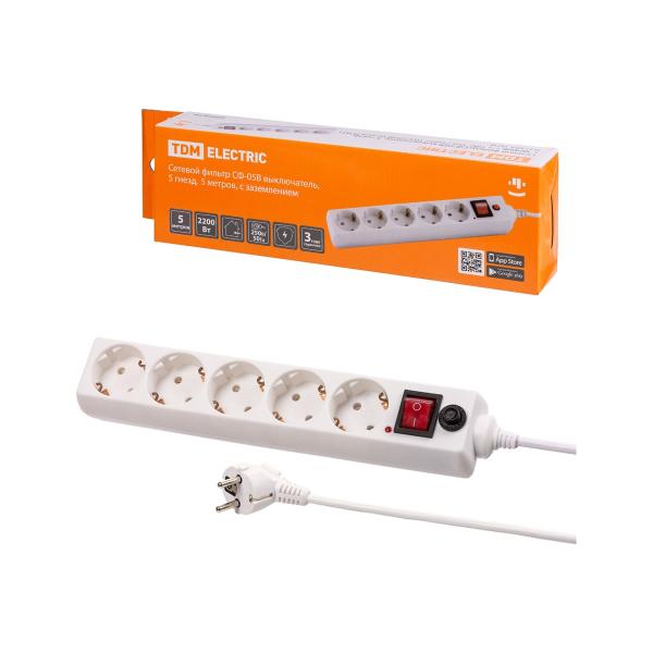 tdm-sf-05v-vyklyuchatel-5-gnezd-5-metrov-s-z-pvs-3x0-75mm2-sq1304-0018