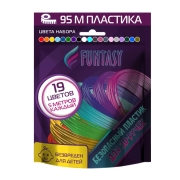 Пластик для 3d ручки Funtasy PLA 19цв.*5м